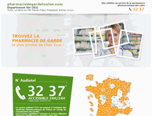 Tablet Screenshot of pharmaciedegardetoulon.com